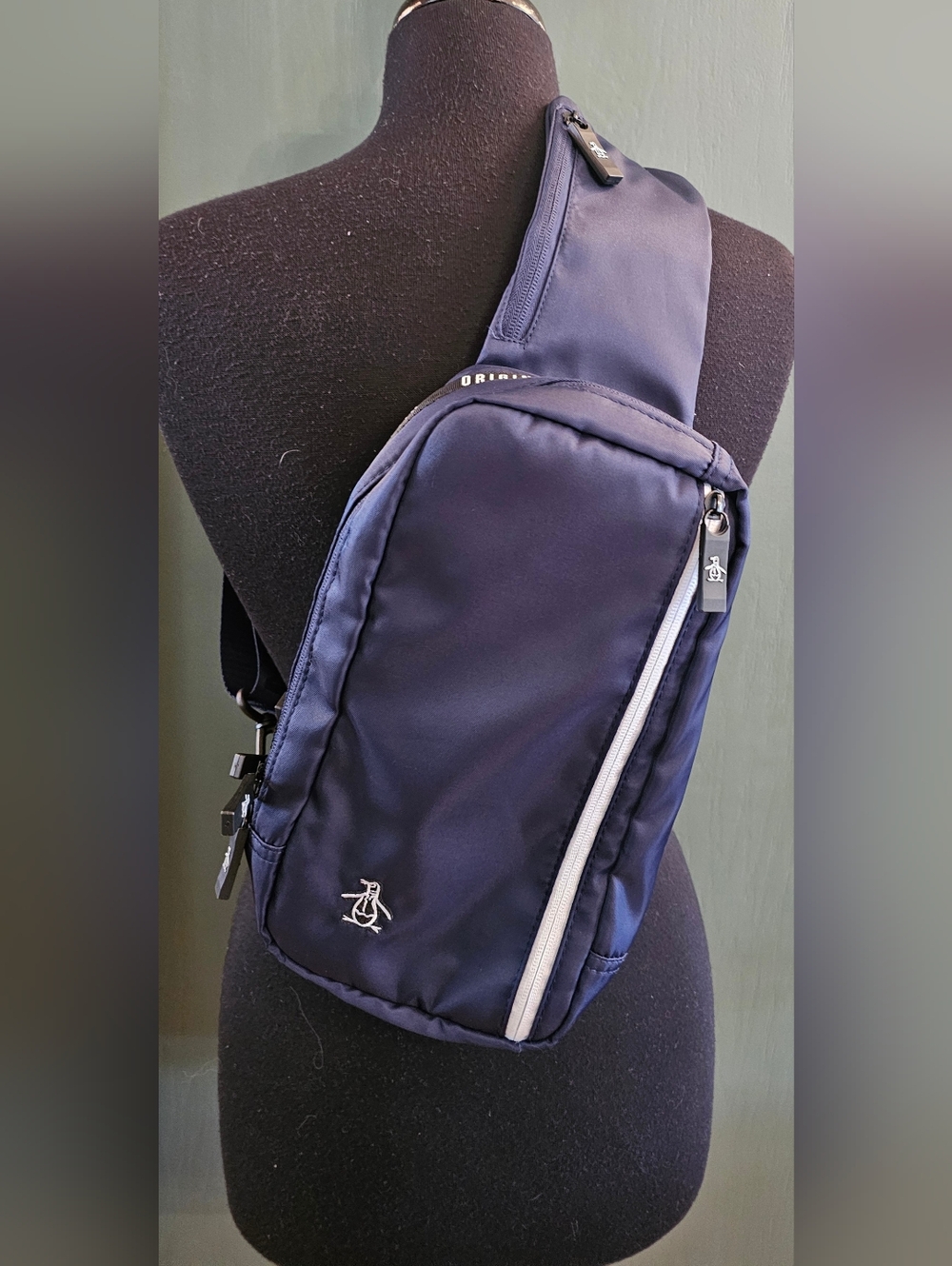 Original Penguin Navy Sling Belt Bag w
